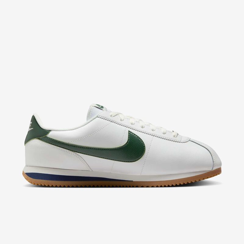 Nike Cortez, Blanco Cumbre/Azul Marino Medianoche/Plata Metalizado/Abeto, hi-res