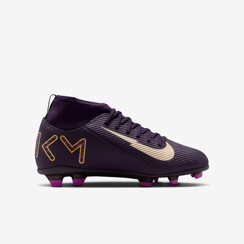 Nike Jr. Mercurial Superfly 10 Club "Kylian Mbappé", Morado Grandioso/Marfil Pálido, hi-res