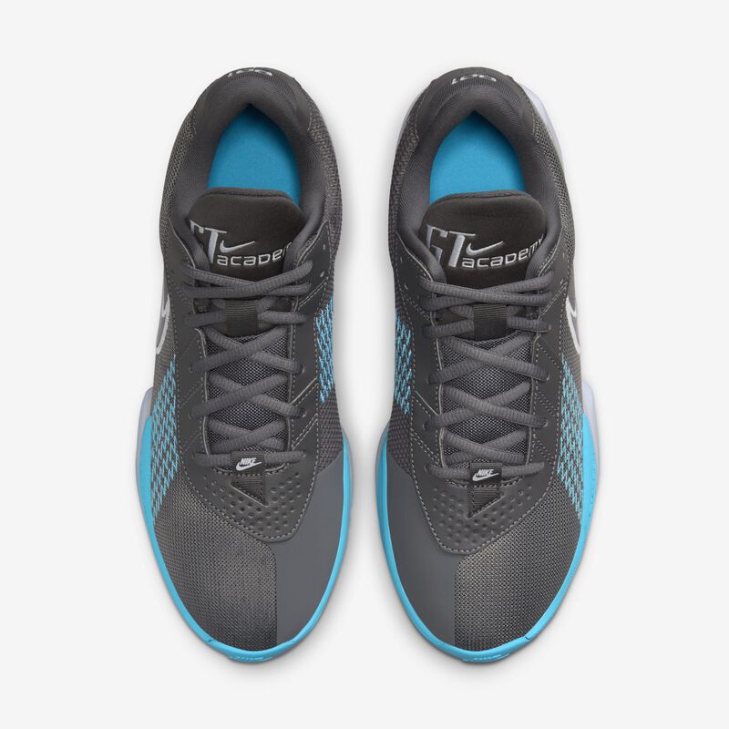 Nike GT Cut Academy, Gris Hierro/Azul Báltico/Gris Fútbol, hi-res