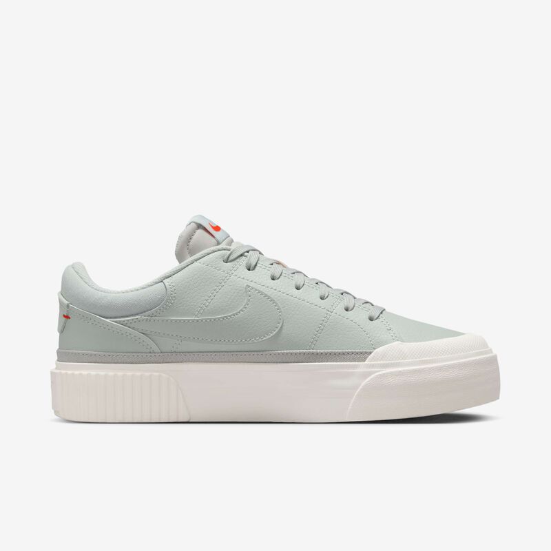 Nike Court Legacy Lift, Plata Claro/Vela/Rojo Picante/Pluma, hi-res