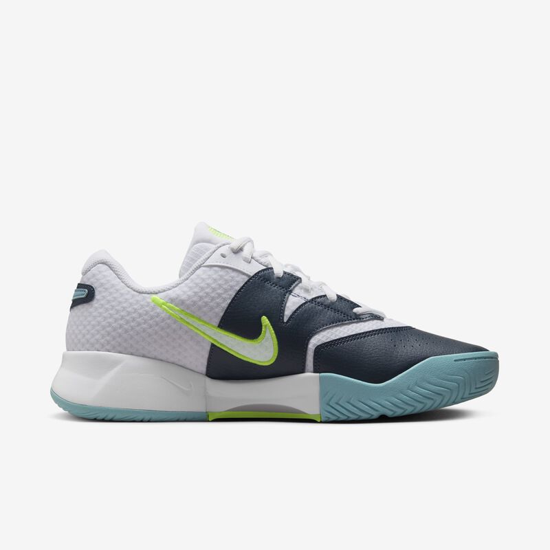 NikeCourt Lite 4, Blanco/Azul Marino Militar/Denim Turquesa/Voltio, hi-res