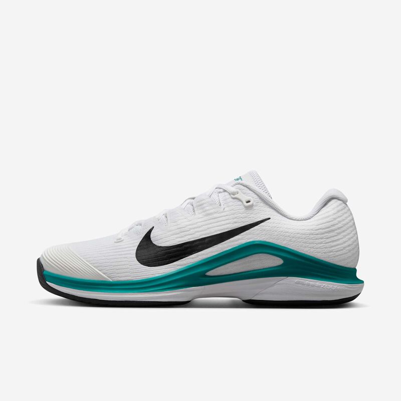 Nike Vapor 12, Blanco/Esmeralda radiante/Negro, hi-res