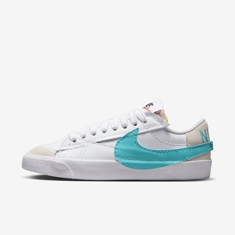 Nike Blazer Low '77 Jumbo, Blanco/Blanco Cumbre/Naranja Equipo/Cactus Polvoriento, hi-res