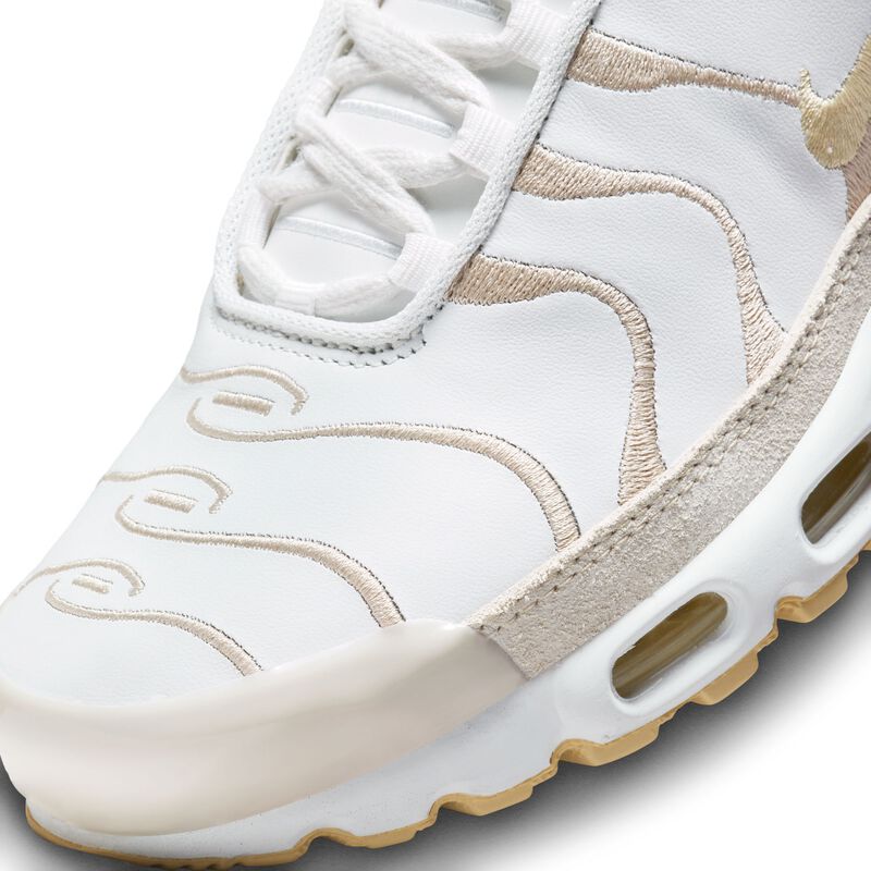 Nike Air Max Plus PRM, Blanco Cumbre/Vainilla Pálido-Verde de Arena, hi-res