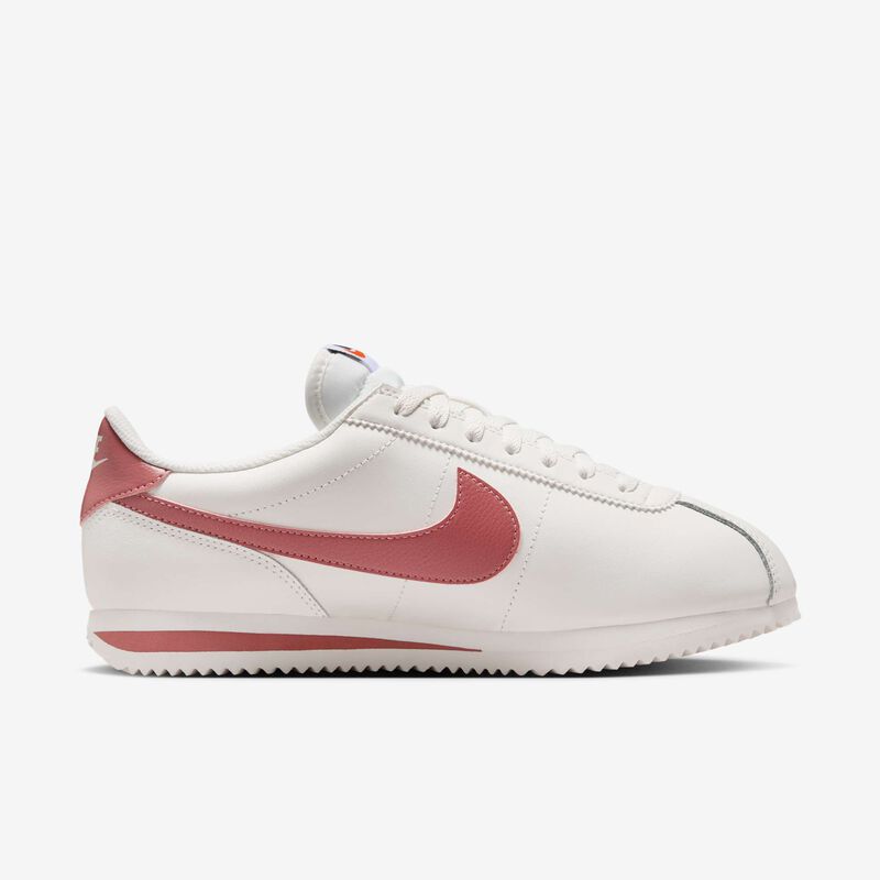 Nike Cortez Leather, Vela/Blanco/Rosa Cañón, hi-res