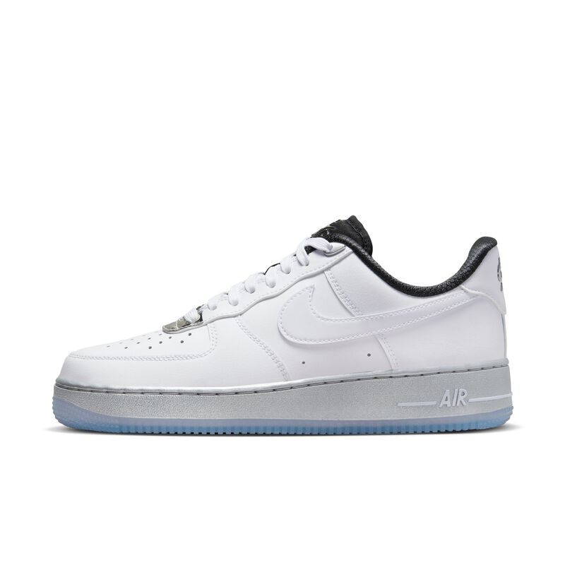 Nike Air Force 1 '07 SE, Blanco/Plata metalizado/Negro/Blanco, hi-res