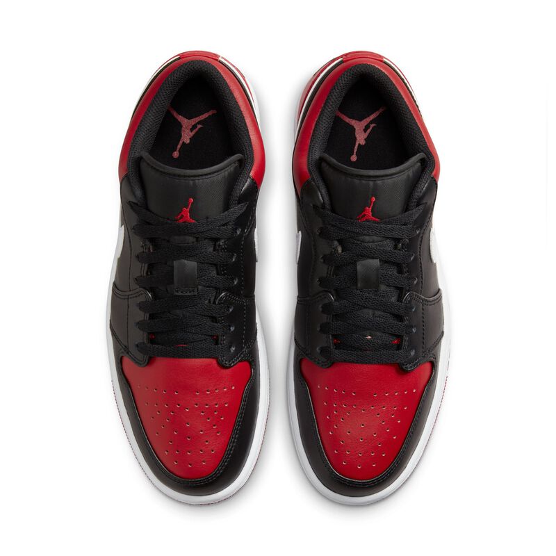 Air Jordan 1 Low, Negro/Blanco/Gym Red, hi-res