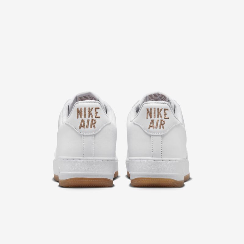 Nike Air Force 1 Low Retro, Blanco/Goma Marrón Medio, hi-res