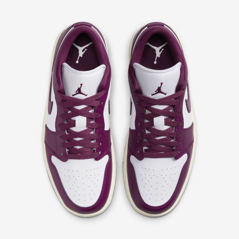 Air Jordan 1 Low, Blanco/Vela/Burdeos, hi-res