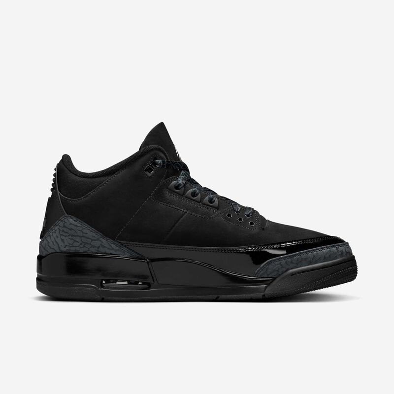 Air Jordan 3 Retro, Negro/Carbón Oscuro-Blanco, hi-res