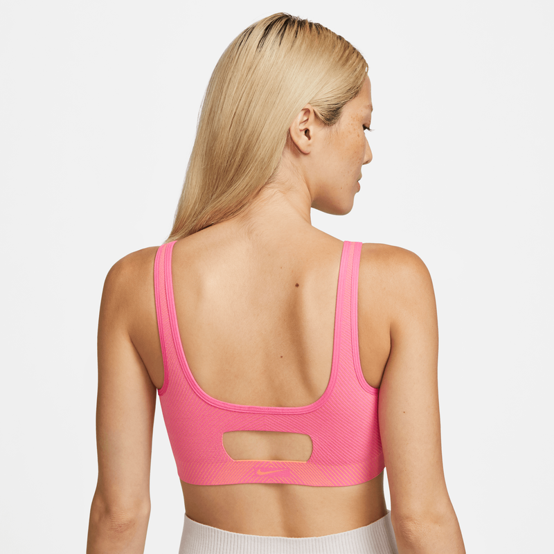 Nike Yoga Dri-FIT Indy sin costuras, ROJO, hi-res