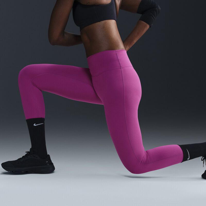 Nike One Seamless Front, Fucsia Intenso/Negro, hi-res