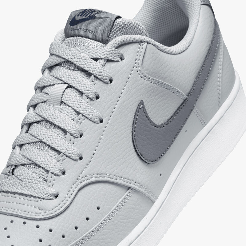 Nike Court Vision Low Next Nature, Gris lobo/Azul marino medianoche/Blanco/Carbón claro, hi-res