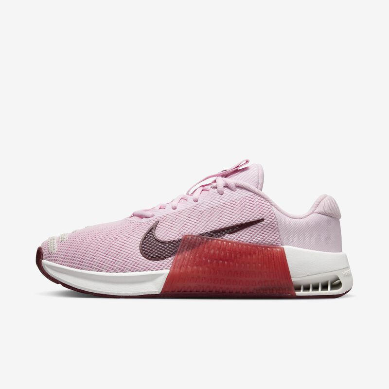 Nike Metcon 9, Espuma Rosa/Tinte Platino/Adobe/Rojo Oscuro del Equipo, hi-res