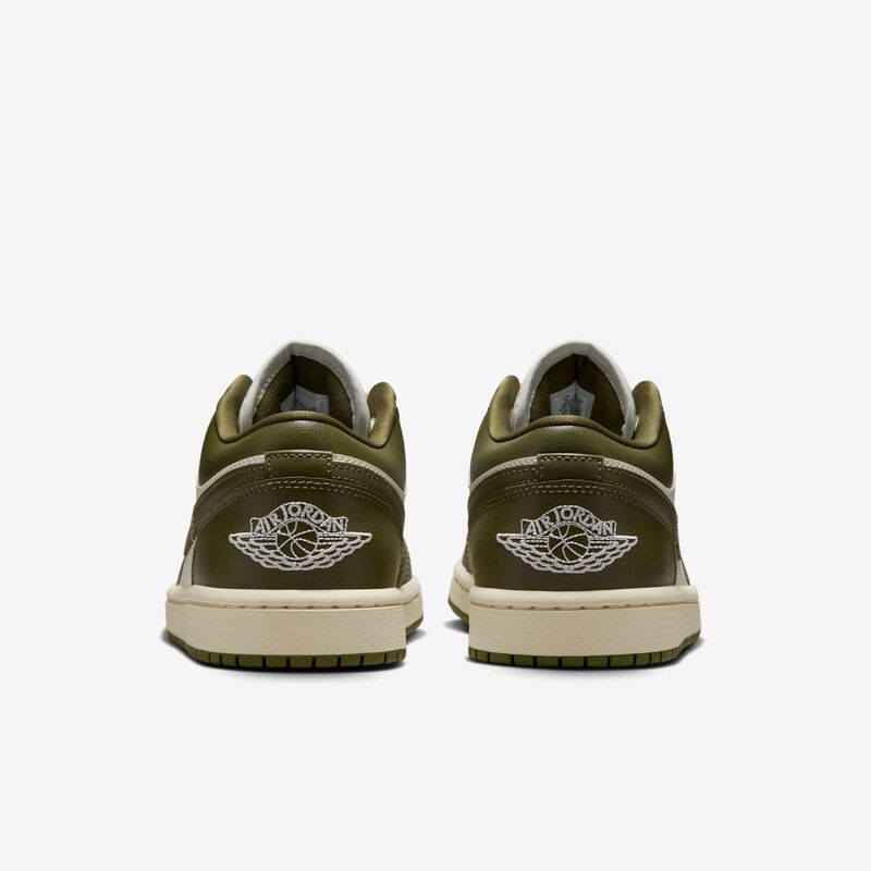 Air Jordan 1 Low, Vela/Leche De Coco/Oliva Medio, hi-res