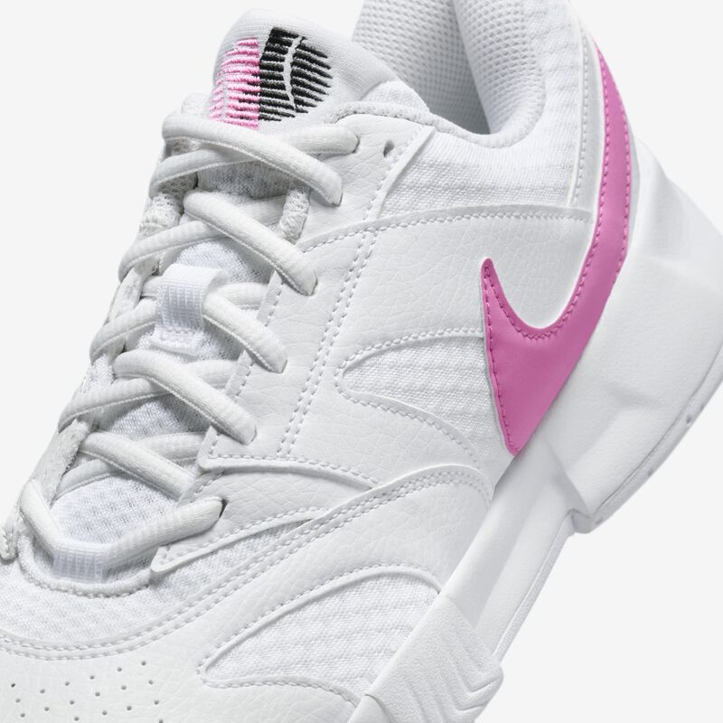 NikeCourt Lite 4, Blanco/Negro/Rosa Alegre, hi-res