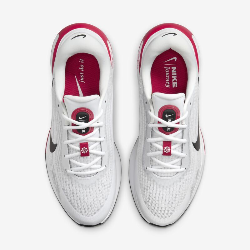 Nike Journey Run, Blanco/Rojo pasión/Gris cemento/Negro, hi-res