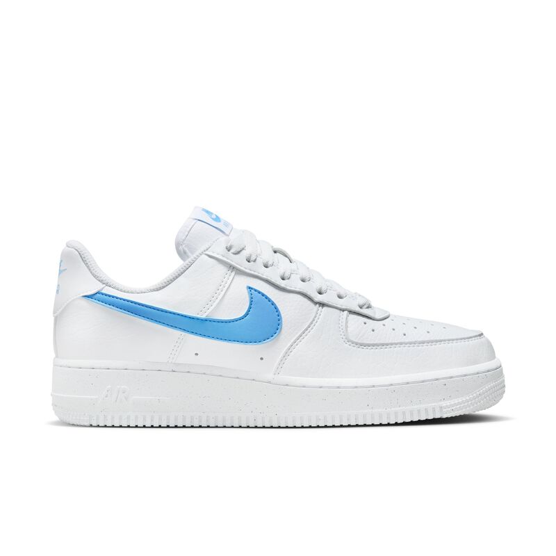 Nike Air Force 1 '07 SE, Blanco/Blanco/Volt/Azul universitario, hi-res