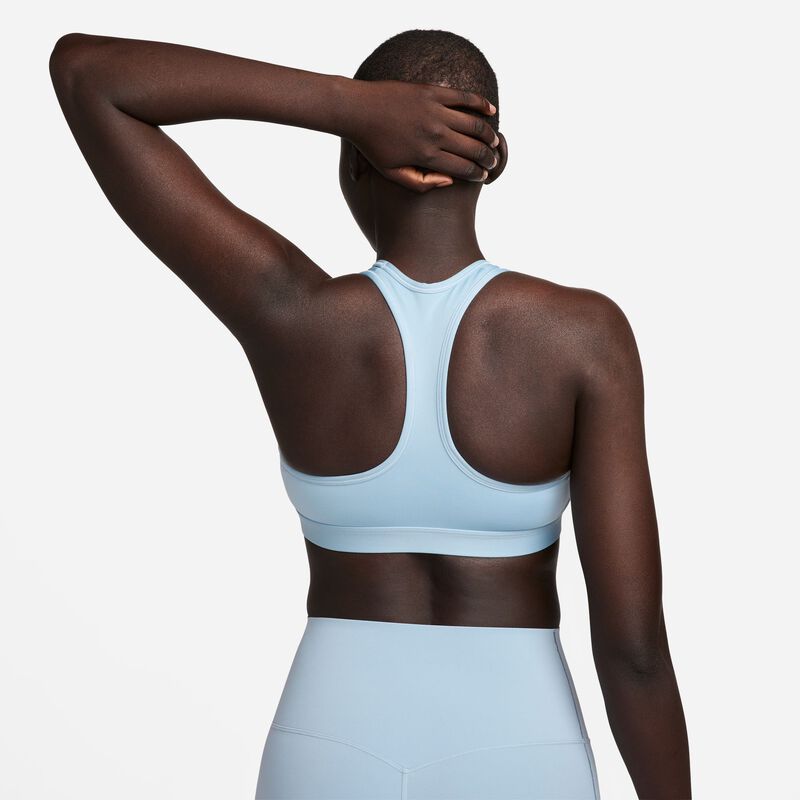 Nike Swoosh Medium Support, Azul marfil claro/Blanco, hi-res