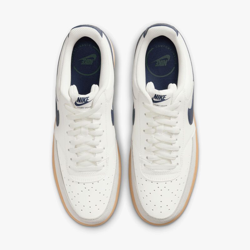 Nike Court Vision Low, Vela/Marrón claro goma/Mena de hierro claro/Azul marino medianoche, hi-res