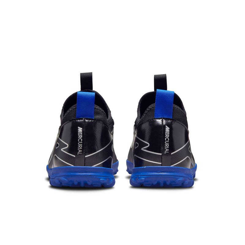 Nike Jr. Zoom Mercurial Vapor 15 Academy TF, Negro/Hiperroyal/Cromo, hi-res