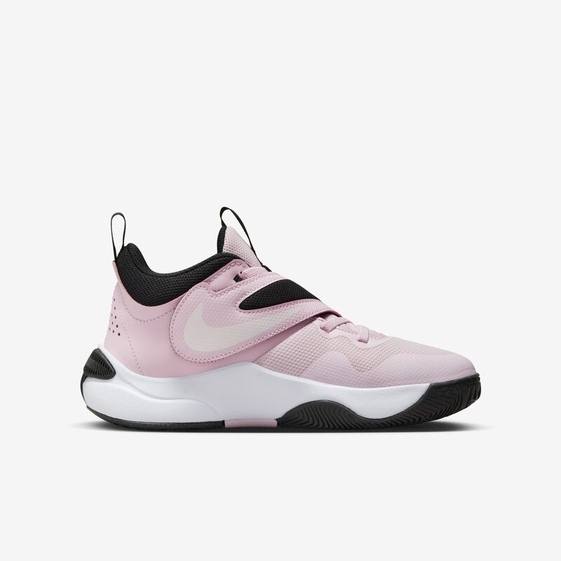 Nike Team Hustle D 11, Espuma rosa/Blanco/Negro/Blanco cumbre, hi-res