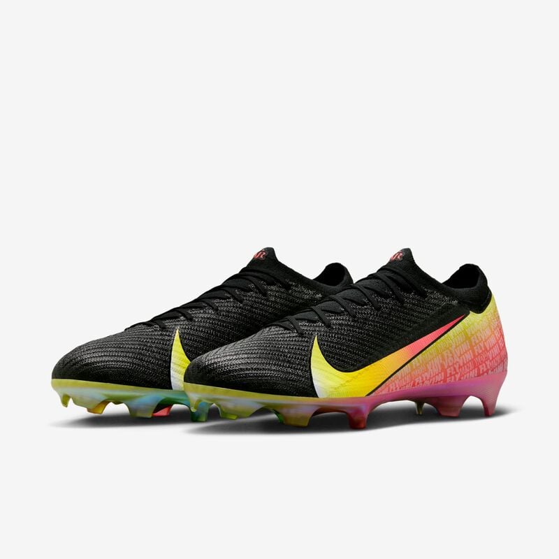 Nike Mercurial Vapor 16 Elite "Vini Jr.", Negro/Amarillo Dinámico Verde Chispa Alza, hi-res
