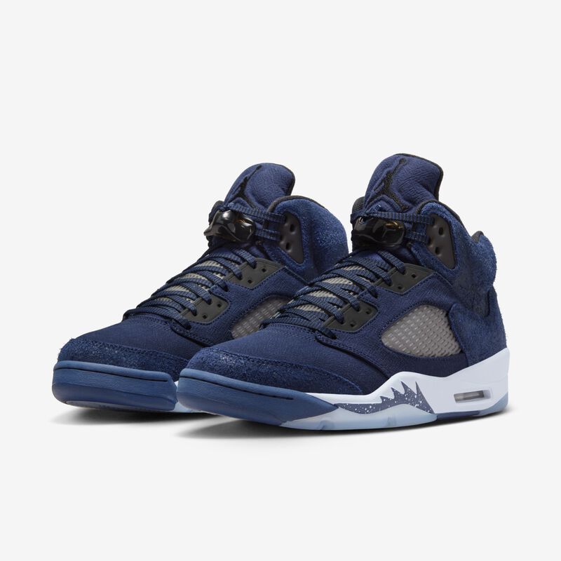 Air Jordan Retro 5 SE, Azul Marino/Negro-Fútbol Gris, hi-res