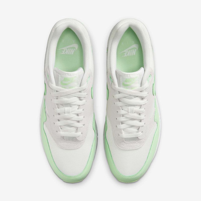 Nike Air Max 1 Essential, Blanco Cumbre/Polvo Fotón/Negro/Verde Vapor, hi-res
