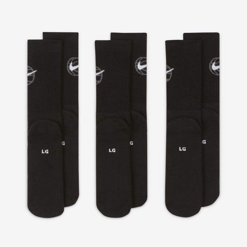 Nike Everyday Crew, NEGRO, hi-res