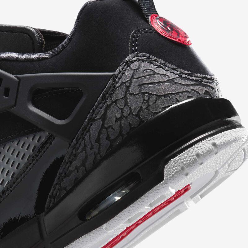 Jordan Spizike Low, Negro/Verde Clásico/Blanco/Rojo Universitario, hi-res