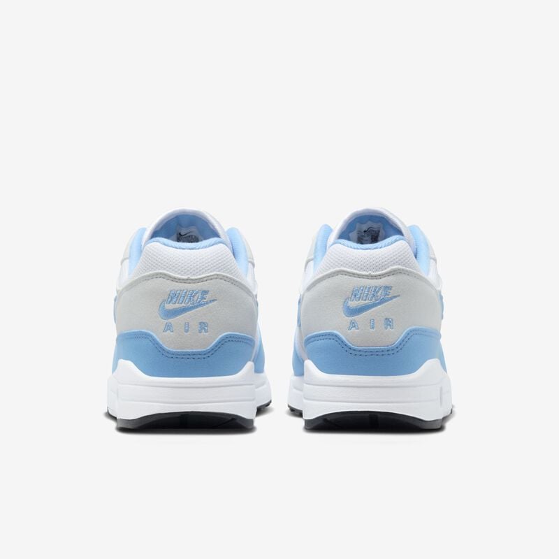 Nike Air Max 1, Blanco/Polvo fotón/Negro/Azul universitario, hi-res