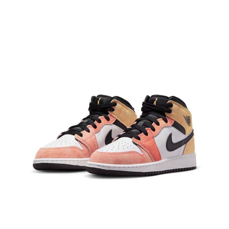 Air Jordan 1 Mid SE, Ascua mágica/Blanco/Negro/Sundial, hi-res