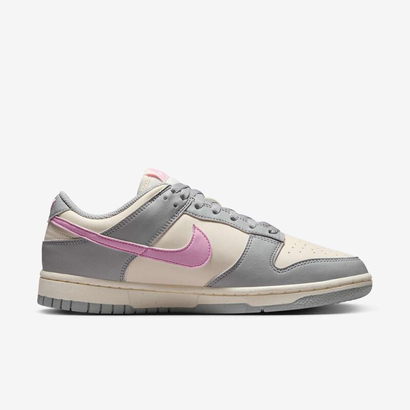 Nike Dunk Low, Gris Humo Claro/Marfil Pálido/Rosa Amanecer, hi-res