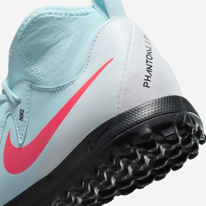 Nike Jr. Phantom Luna 2 Academy, Menta/Sombrío Apagado/Rojo Atómico, hi-res