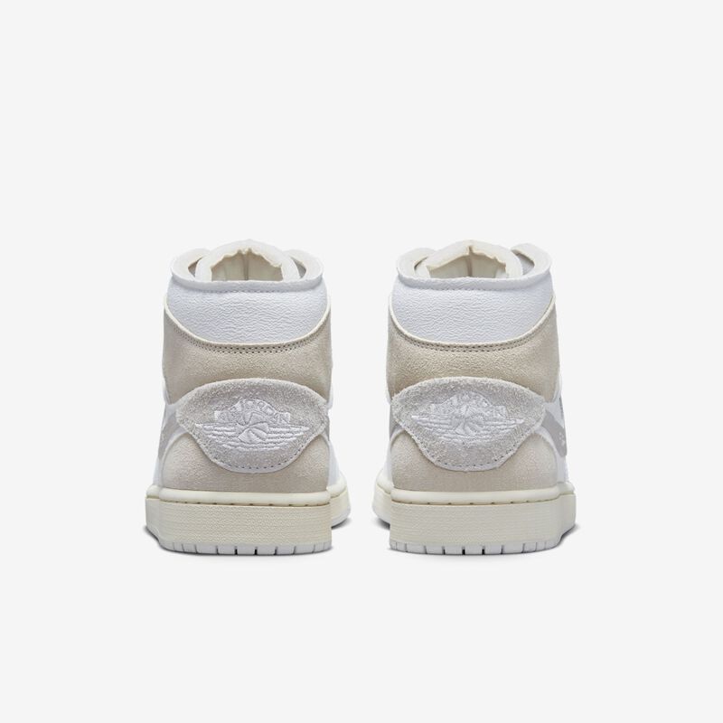 Air Jordan 1 Mid SE Craft, Blanco/Gris técnico/Vela/Marrón Orewood claro, hi-res