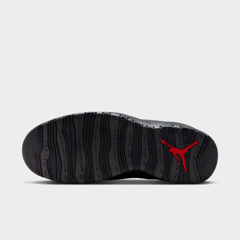 Air Jordan 10 Retro "Charred Grey and Black", Gris carbonizado/Negro/Rojo Verdadero, hi-res