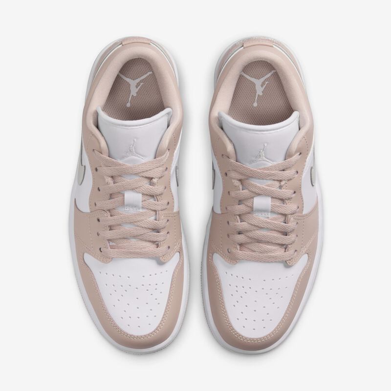 Air Jordan 1 Low, Blanco/Beige partícula/Hueso claro, hi-res