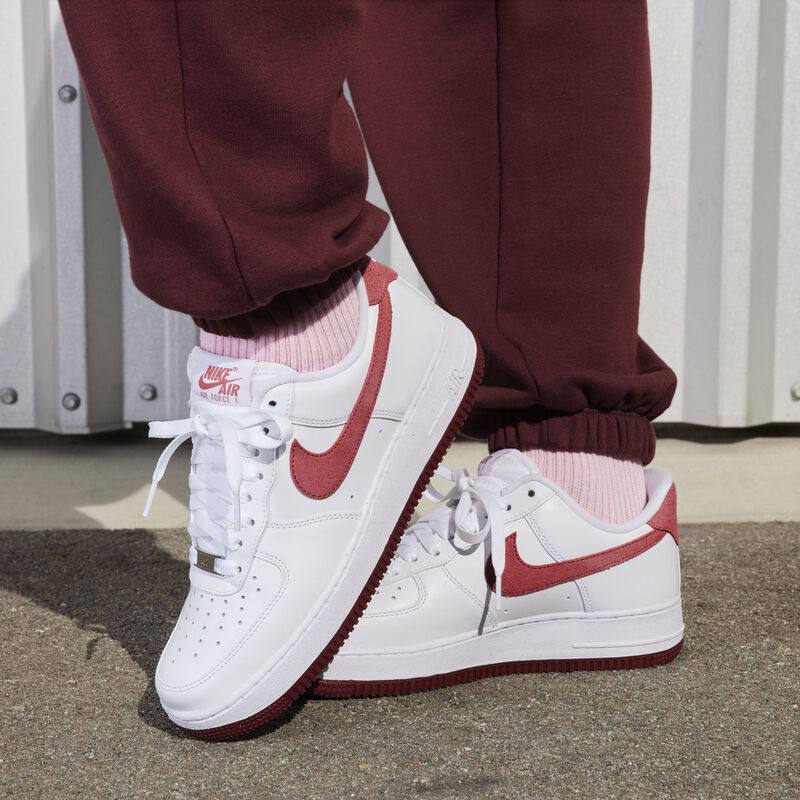 Nike Air Force 1 '07, Blanco/Rojo del Equipo/Rojo Dragón/Adobe, hi-res