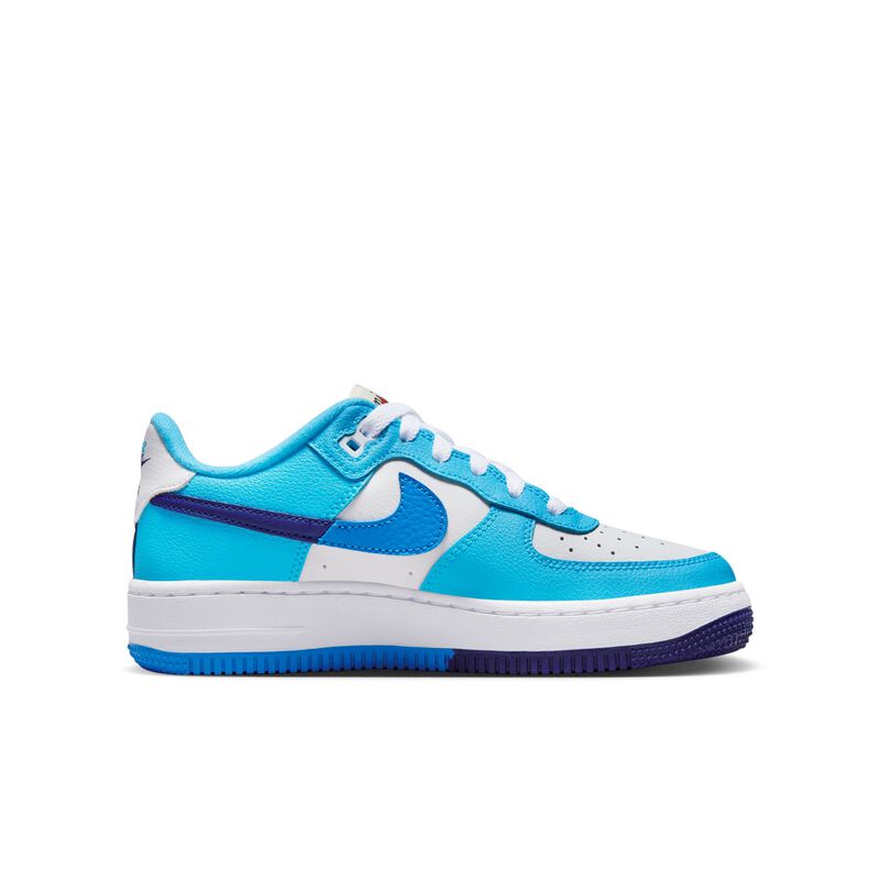 Nike Air Force 1 LV8 2, Blanco/Azul real intenso/Azul báltico/Azul fotográfico claro, hi-res
