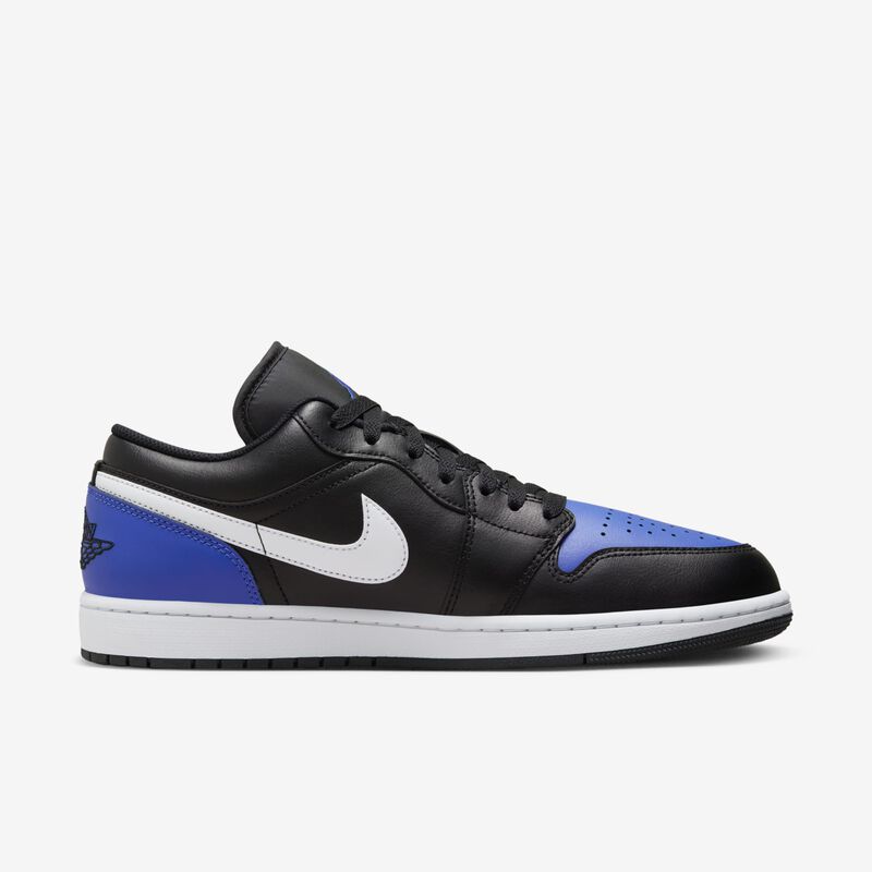 Air Jordan 1 Low, Juego Negro/Blanco-Real, hi-res