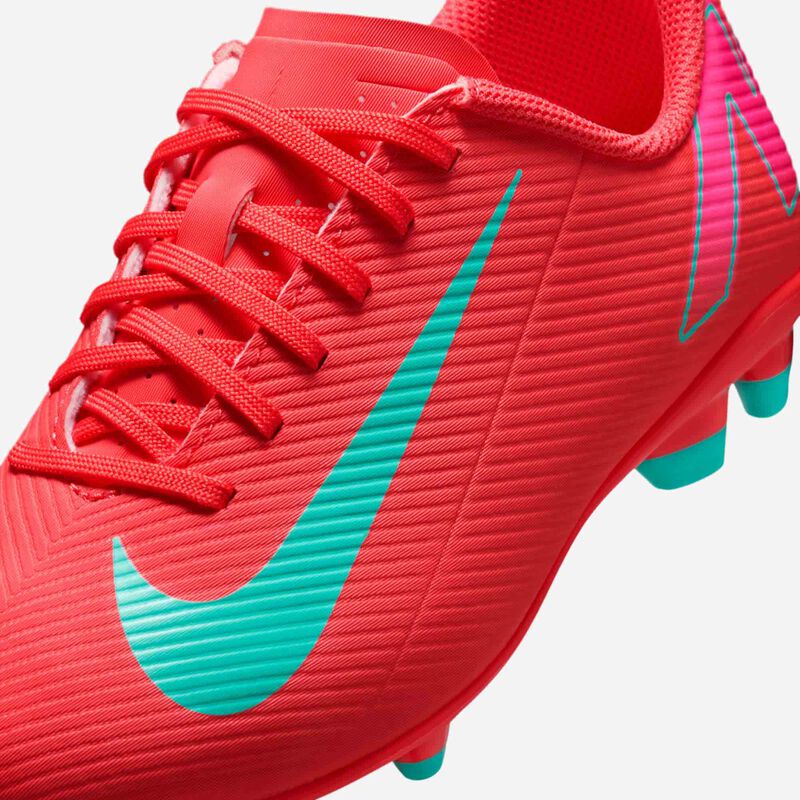 Nike Jr. Mercurial Vapor 16 Club, Brasa Resplandor/Verde Aurora, hi-res
