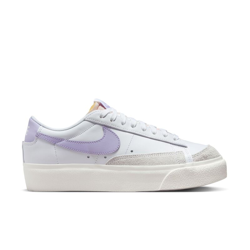 Nike Blazer Low Platform, Blanco/Lila Bloom-Vela, hi-res