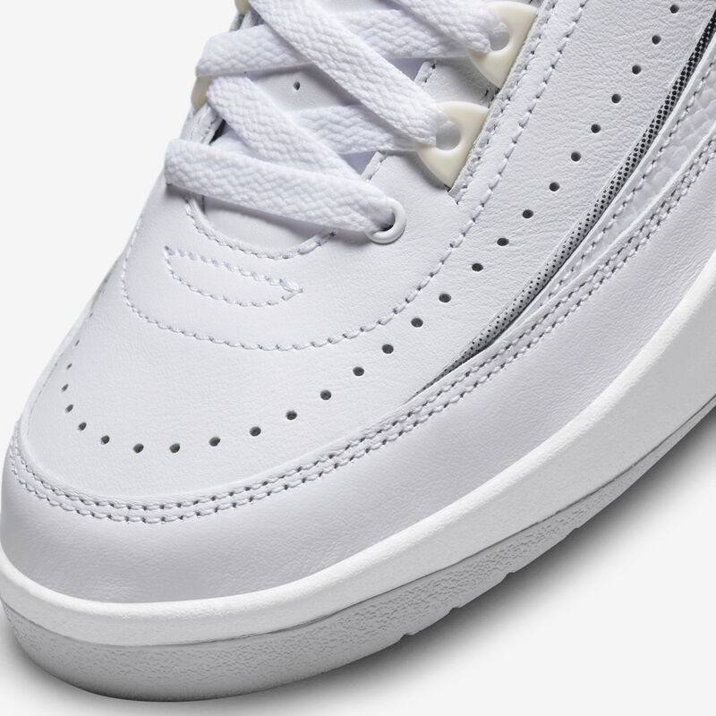 Air Jordan 2 Retro, Blanco/Sail/Negro/Gris cemento, hi-res