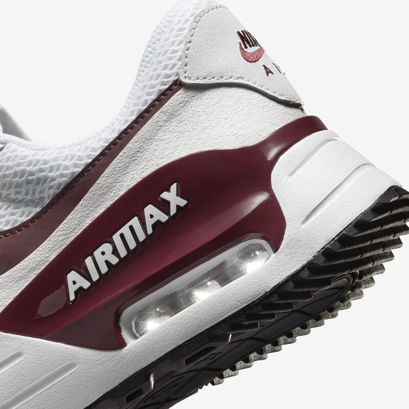 Nike Air Max SYSTM, Blanco/Blanco cumbre/Negro/Rojo team oscuro, hi-res