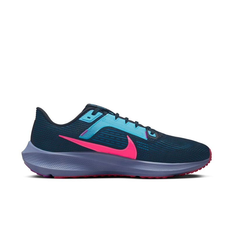 Nike Pegasus 40 SE, Negro/Abismo verde/Azul Báltico/Rosa intenso, hi-res