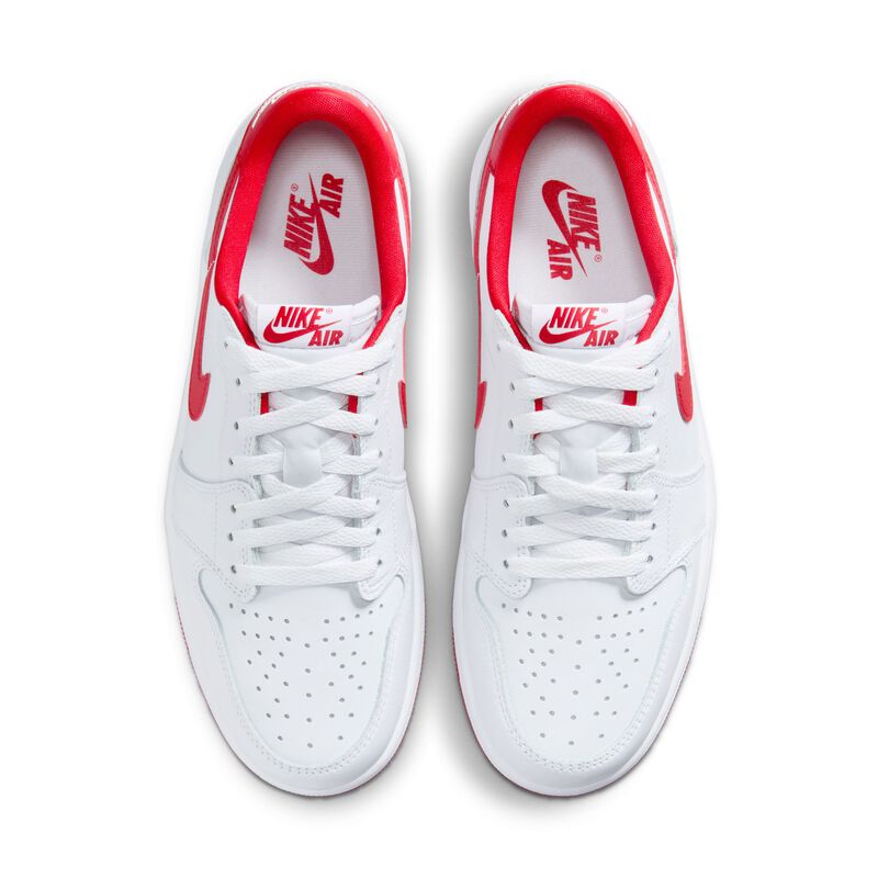 Air Jordan 1 Low OG "White/Red", Blanco/Rojo Universitario-Blanco, hi-res