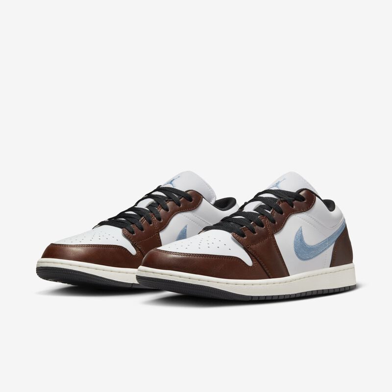 Air Jordan 1 Low SE, Blanco/Azul Gris-Negro-Vela, hi-res