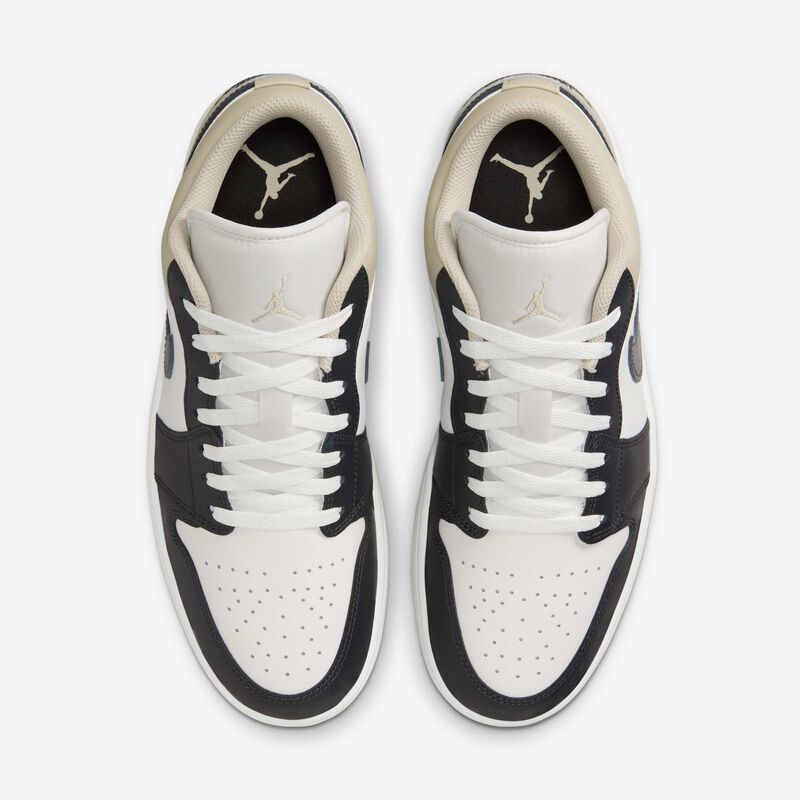 Air Jordan 1 Low, Blanco Cumbre/Ratán/Sombrío Apagado, hi-res
