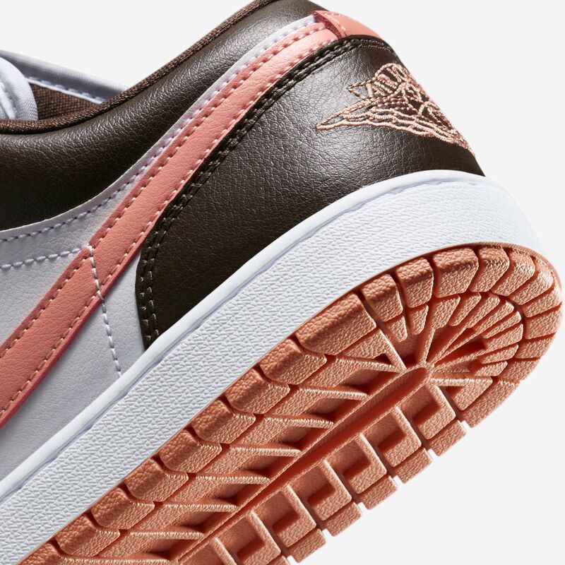 Air Jordan 1 Low, Blanco/Marrón Barroco/Raíz de Madder Claro, hi-res